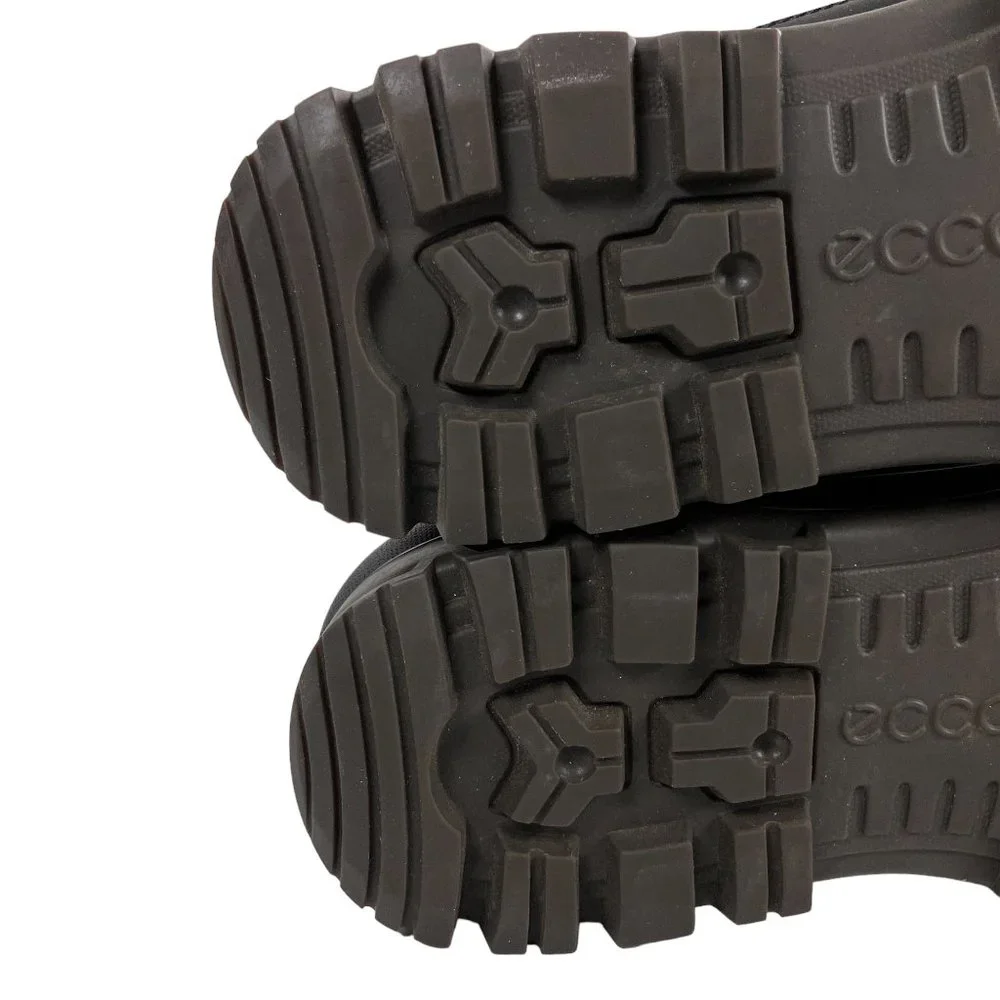 Ecco Black Leather Derby Shoes